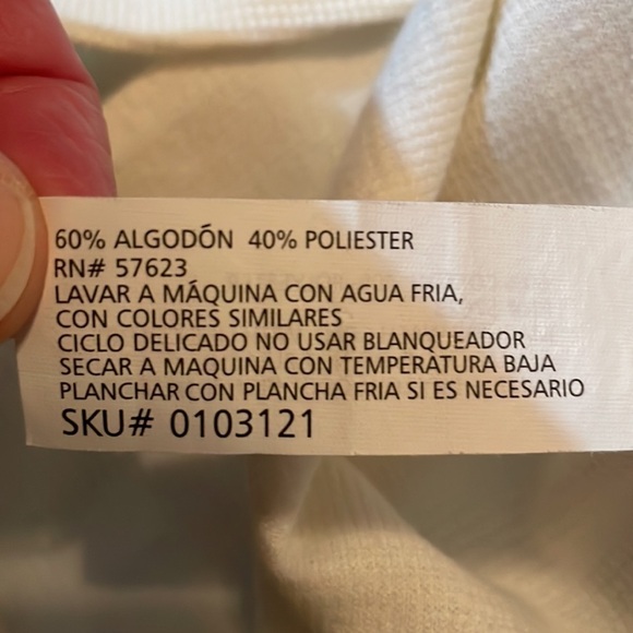 Bugle Boy For Her Vintage 90’s Long Sleeve Ruffle Front Ivory Shirt Size M - Picture 4 of 4